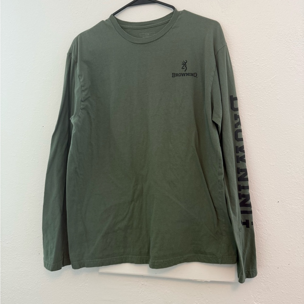 Browning Green Long Sleeve Tee for Casual Comfort